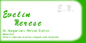 evelin mercse business card